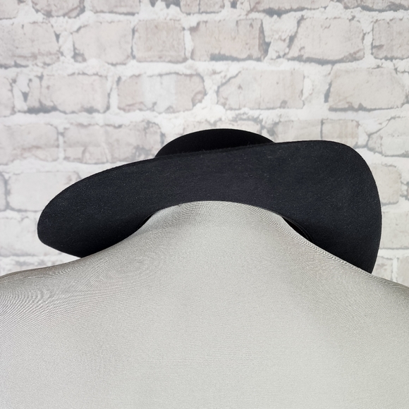 Akbura Snowy River Cowboy Hat Pure Fur Felt Size 56 Black Australia - Picture 3 of 10